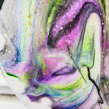 Load image into Gallery viewer, "free" 10" Canvas w/Irridescent Glitter