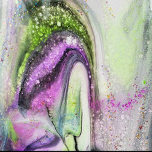 Load image into Gallery viewer, "free" 10" Canvas w/Irridescent Glitter